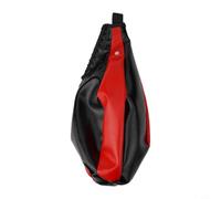 Vasiumic Speed Ball Sac de Frappe d'entraînement pour Boxe MMA Ballon d'exercice en forme de poire avec coutures renforcées Cuir PU léger 24,9 x 17,8 cm (Rouge et Noir)