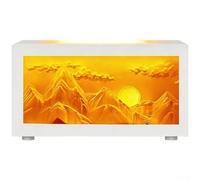 Vasiumic Sunrise Mountain Humidificateur, diffuseur d'arômes blanc 45 ml/h, 3 tons de lumière, faible bruit < 36 dB pour mini diffuseur de parfum silencieux pour chambre à coucher, maison, bureau