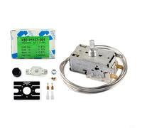 Vasiumic Thermostat de réfrigérateur K50 modèle 220 V-250 V avec sonde de 90 cm et connexion à 3 broches, compatible avec réfrigérateur, refroidisseur de boissons, vitrine