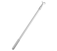 Vasiumic Tringle télescopique en alliage d'aluminium pour ouvre-fenêtre - 33 à 60 cm - Crochet argenté pour stores et fenêtres de toit