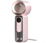 Vasiumic Ventilateur portatif avec 199 niveaux de vent, refroidisseur de cou rechargeable par USB équipé d'une puce de refroidissement semi-conducteur, lampe LED intégrée adaptée pour commutateurs