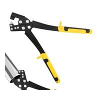 Vaskula Pince a Sertir 31 cm Pince Placo avec Poignée Sertisseuse à Goujons en Acier Haute Résistance Pinces à Poinçonner Fixe en Acier Léger pour Construire Plafond Maison Entrepôt