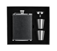 Vasmeiy Flasque 8oz/227ml Flasques en Acier Inoxydable Avec Entonnoirs, Flasque en Acier Inoxydable, Convient Pour Porter de l'alcool, Pour Voyage en Plein Air Camping Pêche Escalade