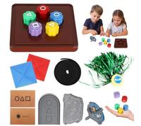 Vasmeiy Gonggi Jeu coréen 6 pièces Gonggi Jeu coréen traditionnel pour fêtes de fête, jeux de voyage en famille, jeux d'Halloween, Saint-Valentin