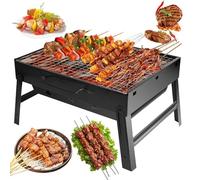 Vasmeiy Mini portable barbecue, Barbecue Portable, 43x29x 22cm | pliable barbecue, Charbon BBQ Grill pour pique-nique, Jardin, CampingBalcon, Voyage