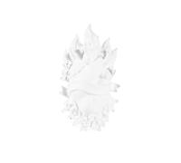 SELETTI vase en forme de coeur HOLY LOVE IN BLOOM (Blanc - Porcelaine)