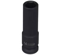 Vaso de impacto 1/2" hexagonal 14 mm, serie larga