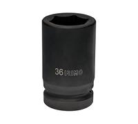 Vaso de impacto 1" hexagonal 50mm, serie larga
