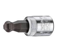 Gedore Douille pour tournevis IN 20 K 6 - 1/4" (6 mm) à tête sphérique