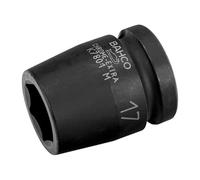 Vaso d'impact avec carré 1/2" profil hexagonal 33 mm finition phosphatée