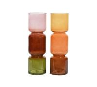 Vaso In Vetro Multicolor D12 Cm Colore Assortito Arredamento Interni Casa Multicolore