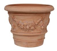 Vaso Orcio Portavaso Country En Terracotta 30x30x25 Shabby Chic