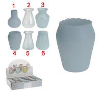 Vaso Piccolo D.8 Cm In Vetro Blu Multicolore