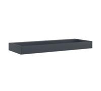 Vasque 120x46x11 cm Fonte Minérale Marbre Anthracite | Vasque à poser,fixation murale,trou robinetterie,usage comptoir,salle d'eau,vestiaire
