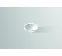 Lavabo encastré Alape EBK325 2000200000 Ø 32,5 cm, blanc, sans perçage pour robinetterie, avec trop-plein