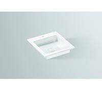 Vasque à encastrer Alape EB.Q450H, rectangulaire L : 450mm H : 94mm P : 500mm, blanc, 2303000000