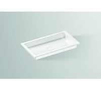 Lavabo encastré Alape EB.RE700.4 2207000000 700 x 398 mm, blanc, sans perçage pour robinetterie ni trop-plein