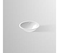Vasque à encastrer Alape Ub. O525 2111700000 48,1 x 38,3 cm, blanche, sans trou de robinetterie, avec trop-plein