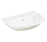 GROHE Bau Céramique - Vasque à encastrer par le dessus pour meuble 560x400mm avec 1 trou de robinetterie avec trop-plein blanc sans revêtement