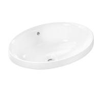 Hansgrohe Xuniva D lavabo encastré, SmartClean, sans trop-plein, sans trou pour robinet, 550x400mm, blanc, 61058450 - 61058450