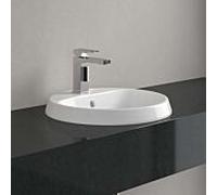 Vasque à encastrer Villeroy & Boch Architectura 5A6545R1 450 x 450 x 170 mm, céramique Alpine White CeramicPlus, avec trop-plein, dessous non émaillé