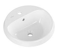 Vasque à encastrer Villeroy & Boch Architectura 5A6546R1 450 x 450 x 170 mm, Céramique Blanc Alpin Plus, sans trop-plein, dessous non émaillé