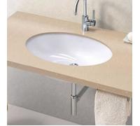 Vasque à encastrer - VILLEROY & BOCH - Evana - CéramiquePlus - Ovale - Blanc brillant
