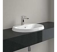 Villeroy und Boch Architectura Vasque à encastrer 5A6660R1 600 x 450 x 170 mm, CeramicPlus blanc alpin, avec trop-plein, dessous non émaillé