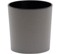 Vasque À Fleurs LOCON GROOVE Grise Ø 25 X 25,5 Cm