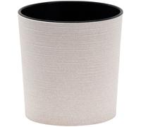Vasque À Plantes Pot De Fleurs LOCON GROOVE Crème Aspect Rainuré Ø 25 X 25,5 Cm