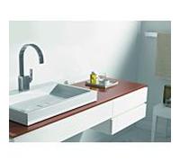 Vasque à poser Alape AB.RE700H.2 3209000000 700 x 460 x 75 mm, blanche, avec trou de robinetterie, sans trop-plein