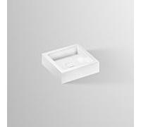 Vasque à poser Alape Q450.1 3302000000 450 x 450 x 11 mm, blanche, sans trou de robinetterie ni trop-plein