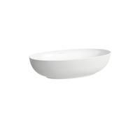 LAUFEN Il Bagno Alessi Vasque, sans trop-plein, 70x38cm, bonde incluse, H8189774001121, Couleur: Blanc avec LCC