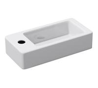 Mai & Mai Petit Lavabo Suspendu Blanc Vasque en Céramique Lave Mains WC Salle de Bain Invités BR3053R