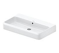 Duravit Vasque à poser Qatego 2382800028 80 x 47 cm blanc brillant avec trop-plein rectifié