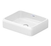 Duravit Vasque à poser Qatego 2383500079 sans trou de robinetterie ni trop-plein blanc brillant