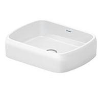 Vasque à poser Duravit Collection One 2384500079, sans trou de robinetterie, sans trop-plein, blanc brillant