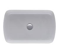 Duravit Vasque à poser Qatego 2384600079 60x40 cm, sans trou, avec trop-plein, blanc brillant