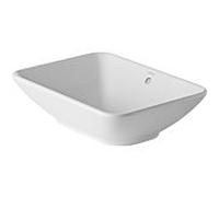 Vasque à poser Duravit Design Classics Bacino 0334520000 avec trop-plein, sans plage de perçage pour robinetterie, 550 mm, blanc brillant