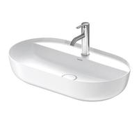 Vasque à Poser Duravit Luv, meulé, 1 trou 700x140mm Blanc mat soyeux/Blanc