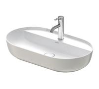 Vasque à Poser Duravit Luv WonderGliss, meulé, 1 trou 700x140mm Gris mat soyeux/Blanc