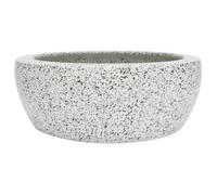 vidaXL Vasque à poser ronde Φ41×14 cm Céramique gris avec trou de vidange