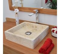 Vasque à poser en marbre crème, kalio