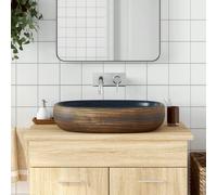 vidaXL Vasque à Poser, Évier de Salle de Bain avec Trou de Vidange, Lavabo avec Motifs Toilette Salle d'Eau, Marron et Bleu Ovale 59x40x14 cm Céramique https://www.fnac.com/mp49336336/vidaXL-Vasque-a-poser-marron-et-bleu-ovale-59x40x14-cm-ceramique/w-4?oref=531b0d41-1d4e-f1f2-af48-a48734da1aaf