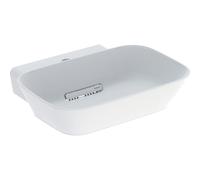 Vasque à poser Geberit ONE coupelle sortie horiz 50cm 1TR STP Blanc mat - GEBERIT 505.053.00.1