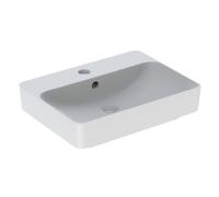 Geberit VariForm vasque à poser 500780012 blanc , 60x45cm, avec trou pour robinetterie, trop-plein, rectangulaire