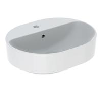 Vasque à poser Geberit VariForm obl plage rob. 50x40 trop-plein Blanc - GEBERIT 500.775.01.2
