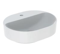 Vasque à poser Geberit VariForm oblong plage rob. 50x40 sans trop-plein Bl - GEBERIT 500.776.01.2