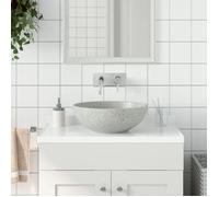 vidaXL Vasque à poser ronde Ø41×14 cm céramique gris 155059