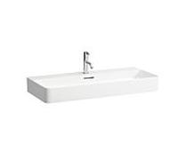 Vasque à poser LAUFEN VAL 8162870001081 95x42cm, 3 trous robinetterie et trop-plein, céramique saphir